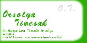 orsolya timcsak business card