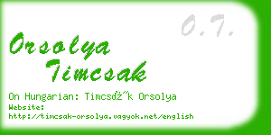 orsolya timcsak business card